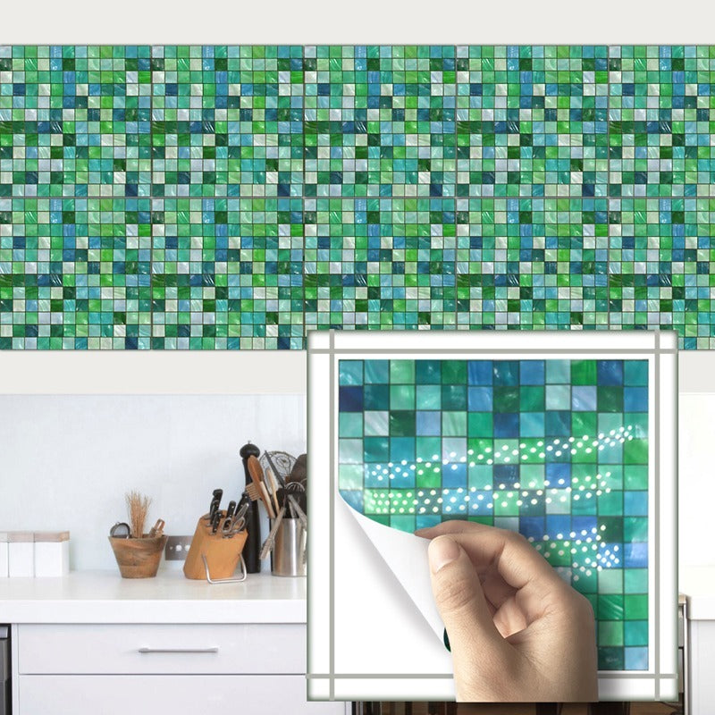 Azulejos Adhesivos Cocina Baño Mosaicos Verdes
