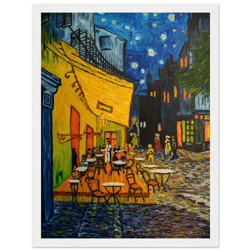 Terraza de Café por la Noche: Bajo el Cielo Estrellado de Van Gogh