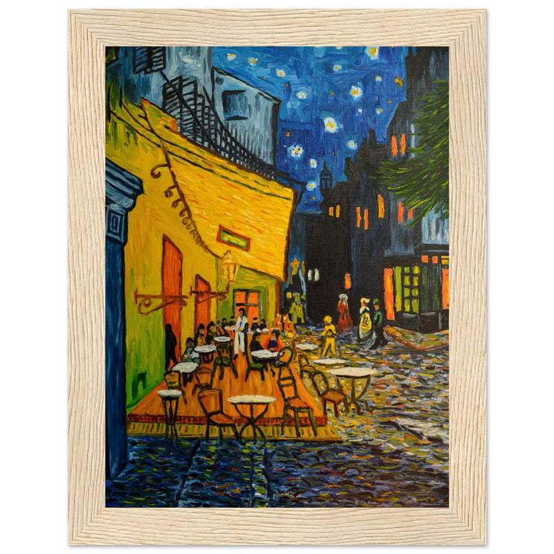 Terraza de Café por la Noche: Bajo el Cielo Estrellado de Van Gogh