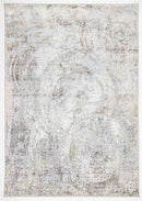 TAPETE ADARA VERDE ORO GRIS T2257