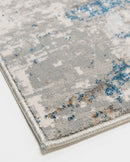 TAPETE ADARA CREMA AZUL T2255