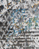 TAPETE ADARA VERDE ORO GRIS T2257