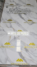 Placa de Mármol SPC PVC para Decoración de Muros - 1.22 x 2.44/2.80 m x 3mm