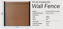Wall Fence WPC Premium Exterior 2.0 x 1.85 m