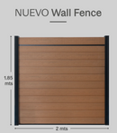 Wall Fence WPC Premium Exterior 2.0 x 1.85 m