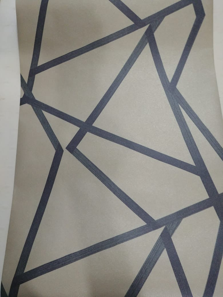 Papel Tapiz Con Patrón Geometrico Rayado Texturizado Pared