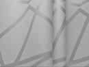 Papel Tapiz Con Patrón Geometrico Rayado Texturizado Plata