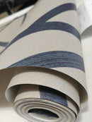 Papel Tapiz Con Patrón Geometrico Rayado Texturizado Pared