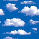 Papel Tapiz De Nubes En El Cielo Azul Autoadherible Pared