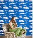 Papel Tapiz De Nubes En El Cielo Azul Autoadherible Pared