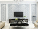 Papel Tapiz Estilo Damasco Europeo Textura Pared Elegante