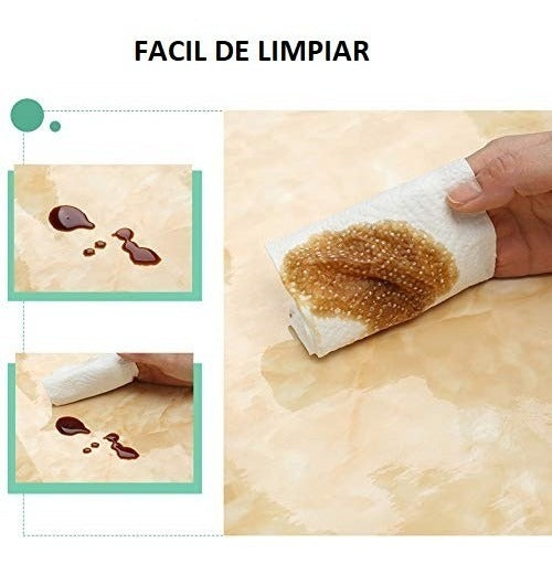 Papel Tapiz Marmol Vinil Adhesivo Recubrir Cocina Muebles