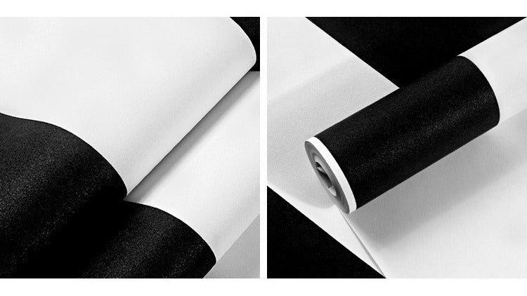 Papel Tapiz Rayado Blanco Y Negro Decorativo Pared Sala Lava