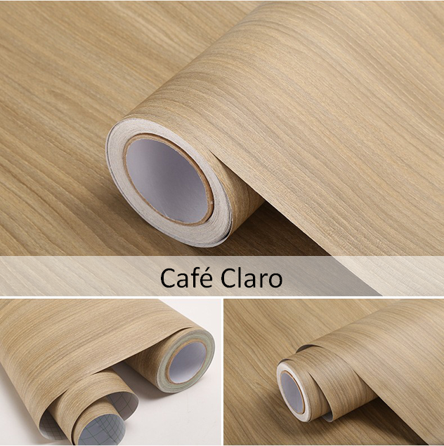 Papel Tapiz Madera Vinil Adhesivo Recubrir Cocina 5 Metros