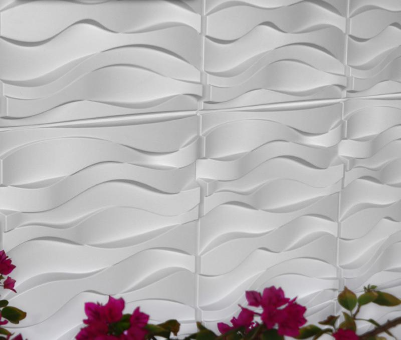 Panel Decorativo 3d Pvc Caja 12 Piezas (3m2) 50x50cm Pared - D-124