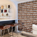 Papel Tapiz Piedra Ladrillo Autoadherible Pared Rustico 2.5m