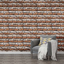 Papel Tapiz Piedra Ladrillo Autoadherible Pared Rustico 2.5m