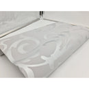 Papel Tapiz Damasco Metálico Reflejante Salas Plata