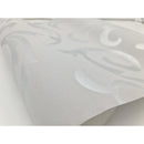 Papel Tapiz Damasco Metálico Reflejante Salas Plata