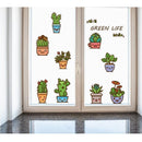 Plantas Macetas Vinil Decorativo Sticker De Pared