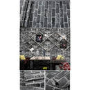Papel Tapiz Pared Ladrillo Vintage Negro Rojo Café Lavable