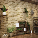 Papel Tapiz Ladrillos A Cuadros Beige Piedra Textura Moderno