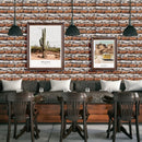 Papel Tapiz Piedra Ladrillo Autoadherible Pared Rustico 2.5m