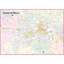 Mapa Del Estado De Mexico Mural Carreteras Calles Colonias