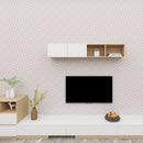 Papel Tapiz Con Patrón Geométrico Rombo Texturizado Pared