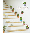 Plantas Macetas Vinil Decorativo Sticker De Pared