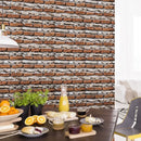 Papel Tapiz Piedra Ladrillo Autoadherible Pared Rustico 2.5m