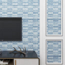 Papel Tapiz Texturizado Elegante Moderno Patrón Gris Azul