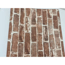 Papel Tapiz Pared Ladrillo Vintage Negro Rojo Café Lavable