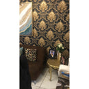 Rollo Papel Tapiz Estilo Damasco Europeo Con Textura