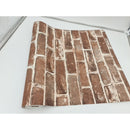 Papel Tapiz Pared Ladrillo Vintage Negro Rojo Café Lavable