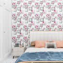 Papel Tapiz Cuadro Floral Rosa Moderno Sala Habitación