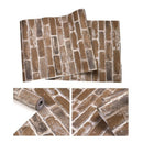 Papel Tapiz Pared Ladrillo Vintage Negro Rojo Café Lavable