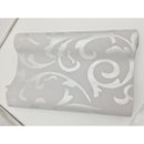Papel Tapiz Damasco Metálico Reflejante Salas Plata
