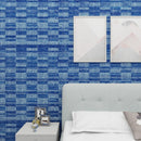 Papel Tapiz Texturizado Elegante Moderno Patrón Gris Azul