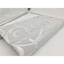 Papel Tapiz Damasco Metálico Reflejante Salas Plata