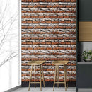 Papel Tapiz Piedra Ladrillo Autoadherible Pared Rustico 2.5m
