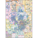 Mapa Cuidad De Queretaro Por Colonias Mural Cartulina con varillas