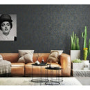 Papel Tapiz Decorativo Geométrico Pared Moderno Metálico