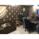 Rollo Papel Tapiz Estilo Damasco Europeo Con Textura