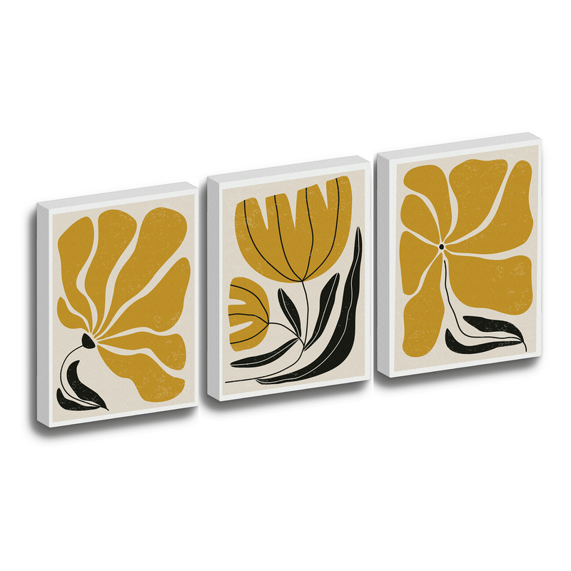 3 Cuadros Lienzo Canvas Arte Matisse Bauhaus Flor Sala