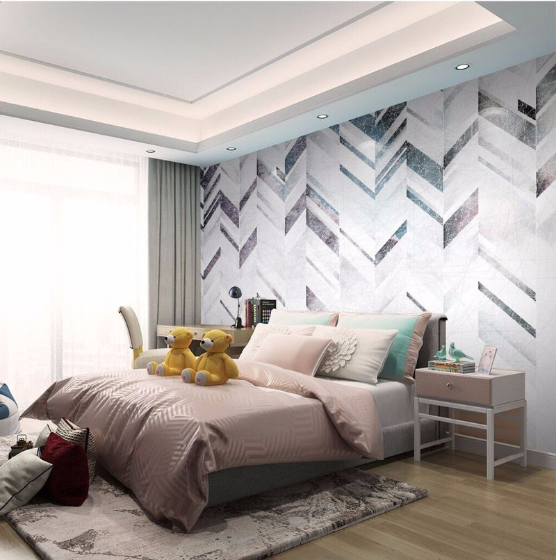 Papel tapiz adhesivo 3D moderno y Simple, Líneas geométricas abstractas 8d, Mural de papel de pared para decoración de murales de sofá