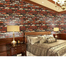 Papel Tapiz De Ladrillos Rojos Autoadherible Pared