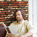 Papel Tapiz De Ladrillos Rojos Autoadherible Pared