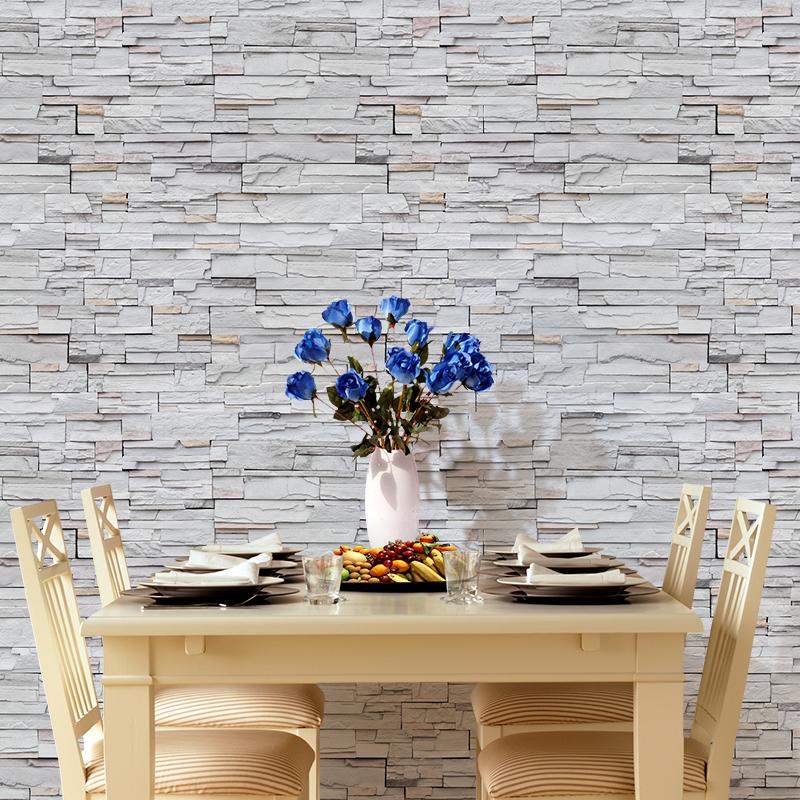 Papel tapiz de PVC de piedra gris de mampostería para revestimiento de  pared, papel adhesivo autoadhesivo, adhesivo para pared, decoración del  hogar