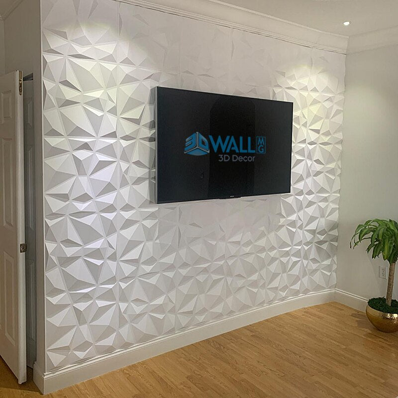 Panel 3D PVC de 30x30cm, para sala de estar, mural, panel de pared 3d impermeable